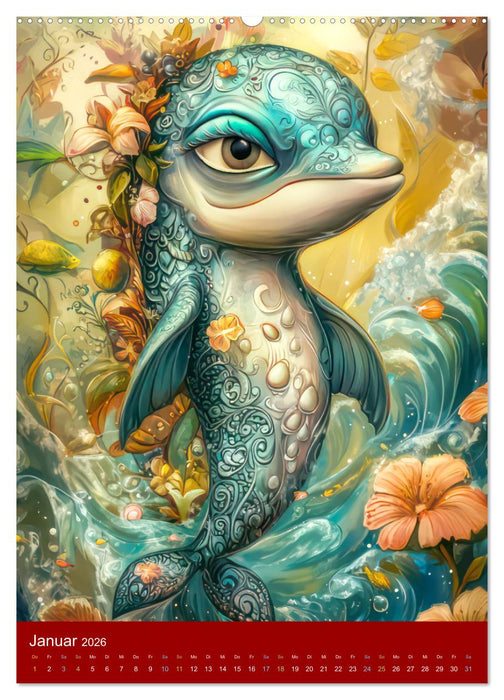 Tiercharaktere - Witzig und bezaubernd (CALVENDO Premium Wandkalender 2026)
