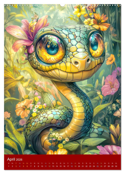 Tiercharaktere - Witzig und bezaubernd (CALVENDO Premium Wandkalender 2026)