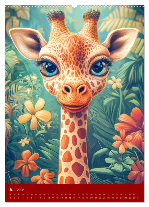 Tiercharaktere - Witzig und bezaubernd (CALVENDO Premium Wandkalender 2026)