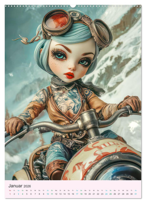 Steampunk Puppen – Zauberhafte Puppenfiguren (CALVENDO Premium Wandkalender 2026)