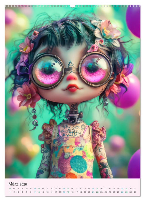 Steampunk Puppen – Zauberhafte Puppenfiguren (CALVENDO Premium Wandkalender 2026)