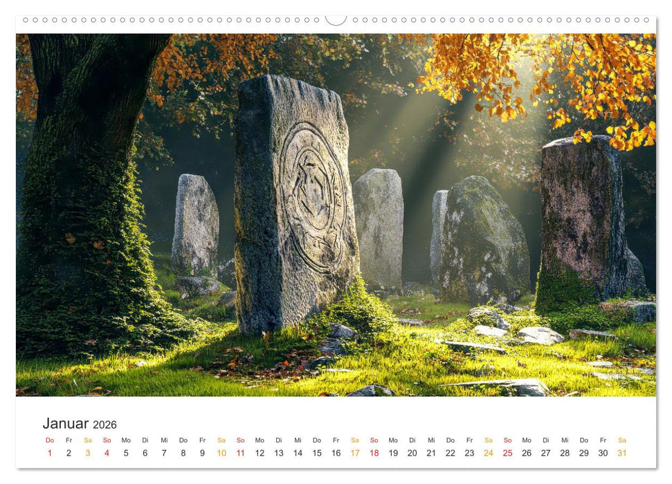 Magische Steine - Tor zur Anderswelt (CALVENDO Wandkalender 2026)