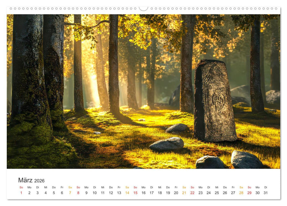 Magische Steine - Tor zur Anderswelt (CALVENDO Premium Wandkalender 2026)