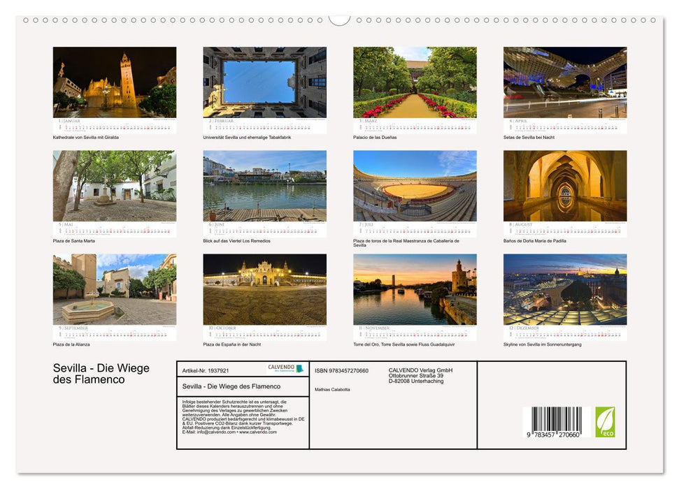Sevilla - Die Wiege des Flamenco (CALVENDO Premium Wandkalender 2026)