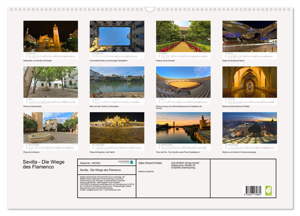 Sevilla - Die Wiege des Flamenco (CALVENDO Wandkalender 2026)