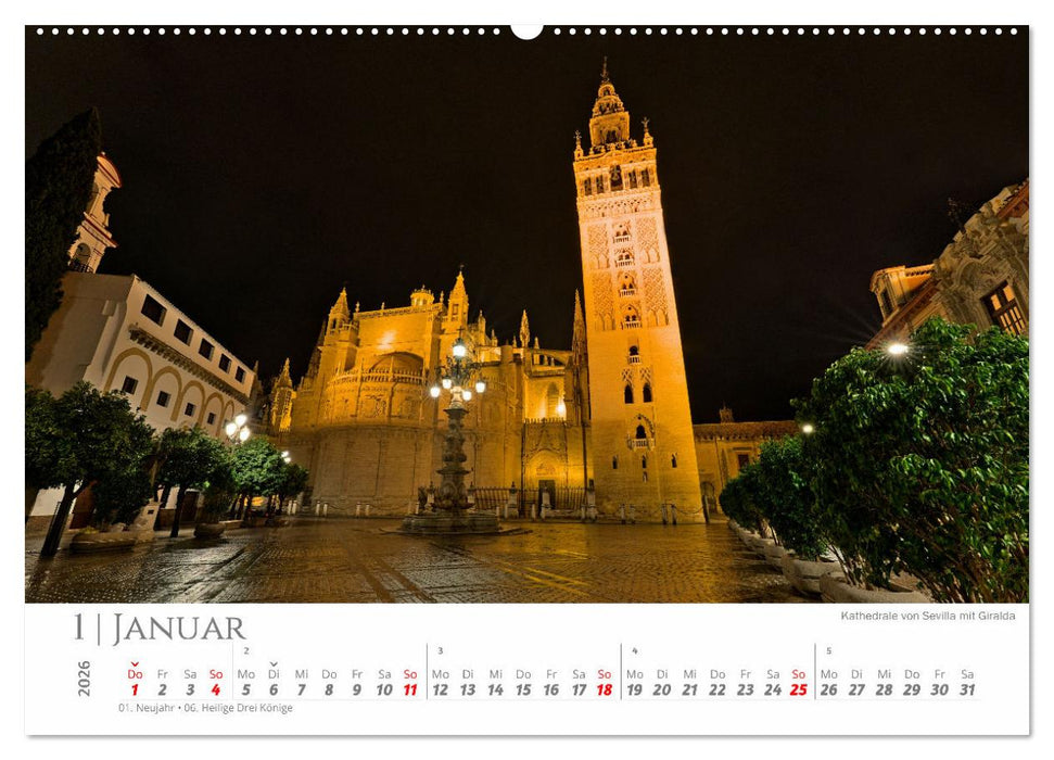 Sevilla - Die Wiege des Flamenco (CALVENDO Wandkalender 2026)