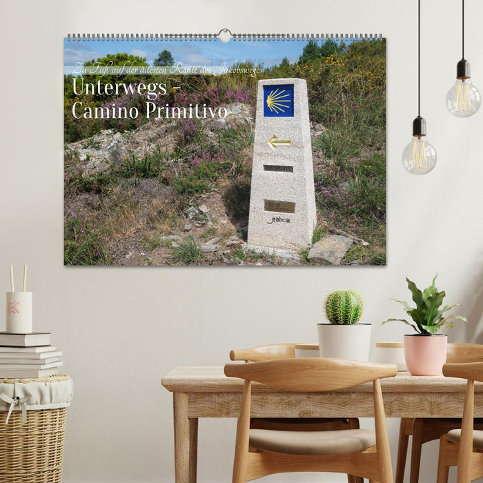 Unterwegs - Camino Primitivo. Zu Fuß auf der ältesten Route des Jakobsweges (CALVENDO Wandkalender 2026)