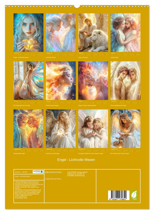 Engel - Lichtvolle Wesen (CALVENDO Premium Wandkalender 2026)