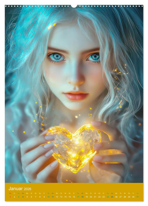 Engel - Lichtvolle Wesen (CALVENDO Premium Wandkalender 2026)