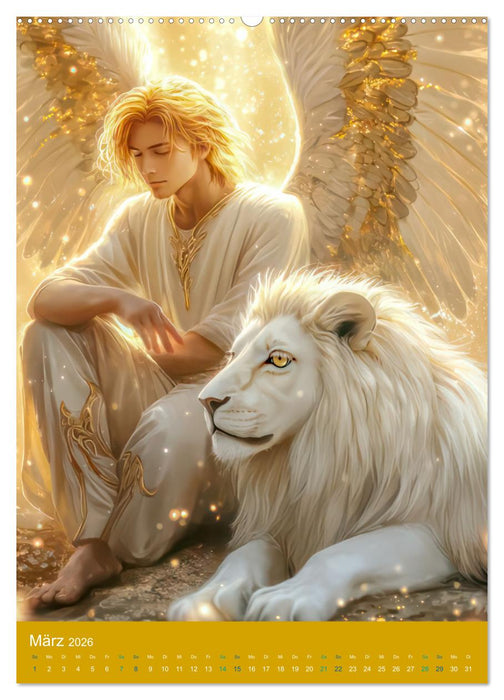 Engel - Lichtvolle Wesen (CALVENDO Premium Wandkalender 2026)
