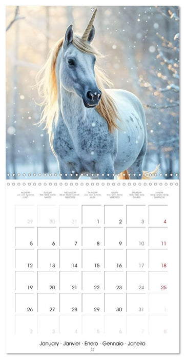 Fairytale Land of AI Unicorns (CALVENDO Monthly Calendar 2026)