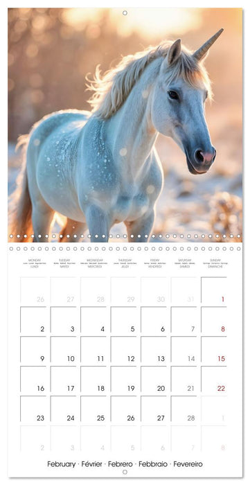 Fairytale Land of AI Unicorns (CALVENDO Monthly Calendar 2026)