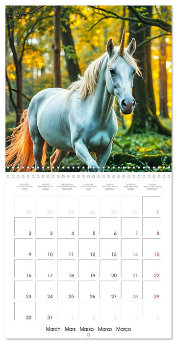 Fairytale Land of AI Unicorns (CALVENDO Monthly Calendar 2026)