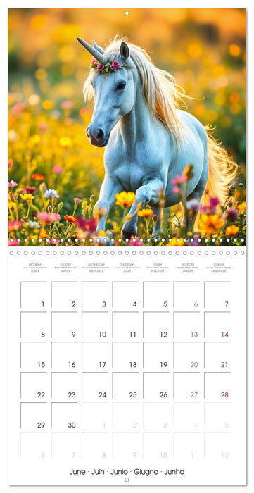 Fairytale Land of AI Unicorns (CALVENDO Monthly Calendar 2026)