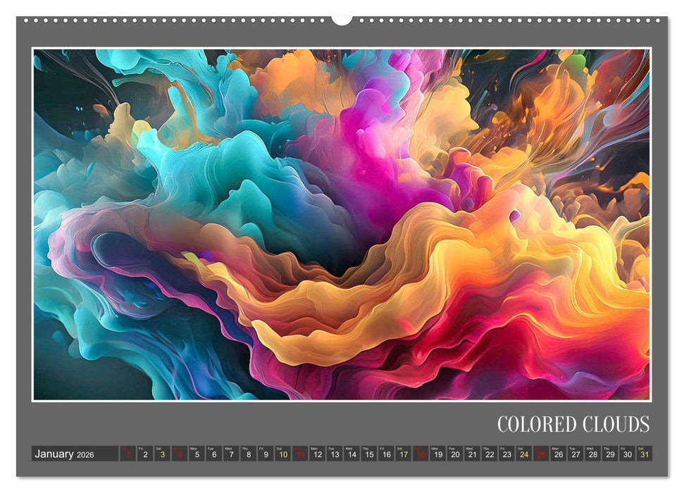 Fantasy in shape and color (CALVENDO Premium-Calendar 2026)