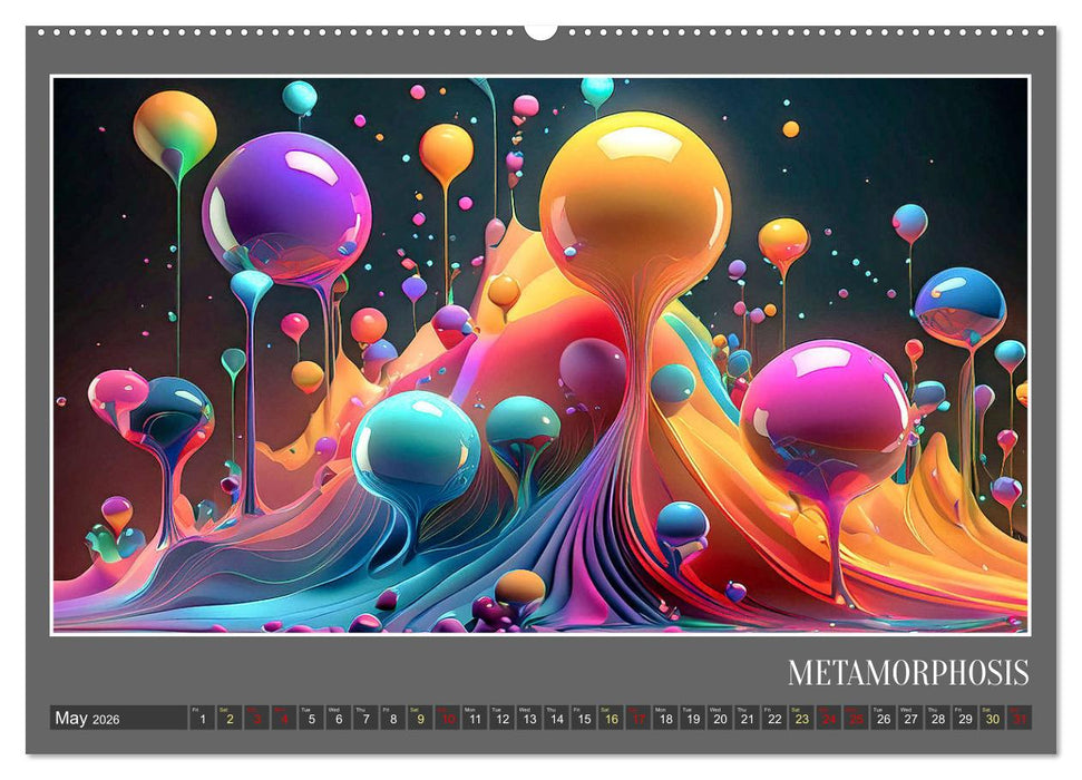 Fantasy in shape and color (CALVENDO Premium-Calendar 2026)