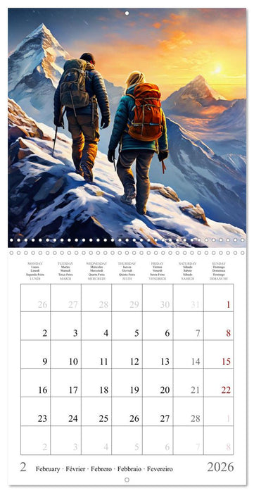 Mountains New Adventure (CALVENDO Monthly Calendar 2026)
