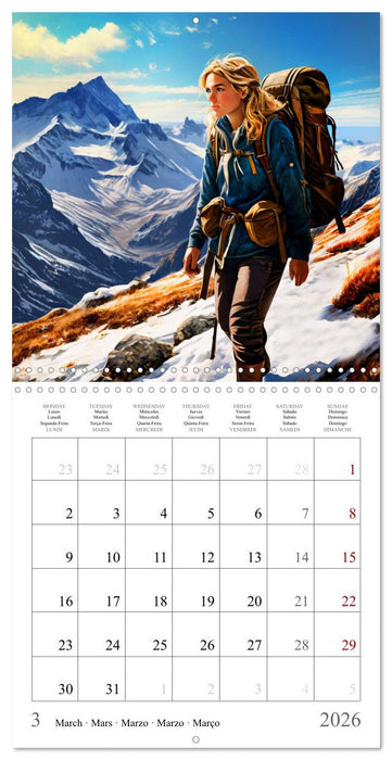 Mountains New Adventure (CALVENDO Monthly Calendar 2026)