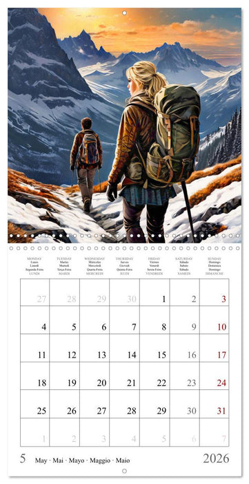 Mountains New Adventure (CALVENDO Monthly Calendar 2026)