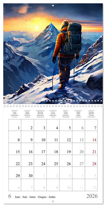 Mountains New Adventure (CALVENDO Monthly Calendar 2026)