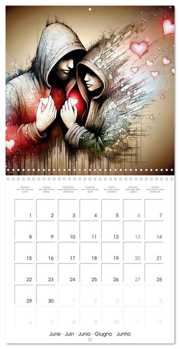 Les liens de l'amour (CALVENDO Calendrier mensuel 2026)