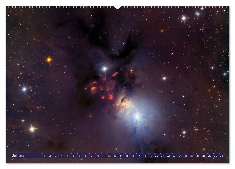 Galaxien, Sterne und Nebel: Leuchten aus dem All (CALVENDO Premium Wandkalender 2026)