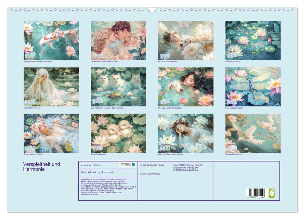 Verspieltheit und Harmonie (CALVENDO Wandkalender 2026)
