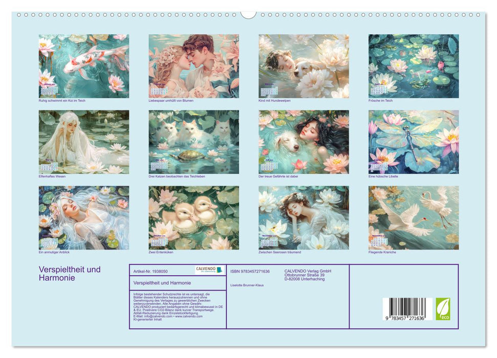 Verspieltheit und Harmonie (CALVENDO Premium Wandkalender 2026)