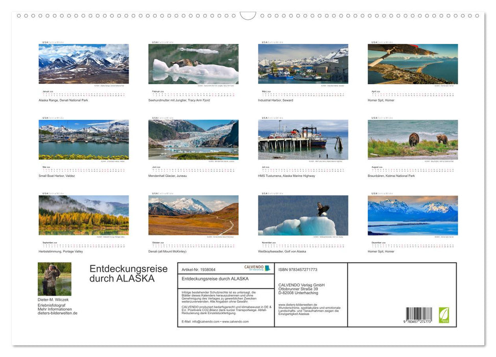 Entdeckungsreise durch ALASKA (CALVENDO Wandkalender 2026)