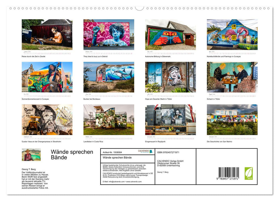 Wände sprechen Bände (CALVENDO Premium Wandkalender 2026)