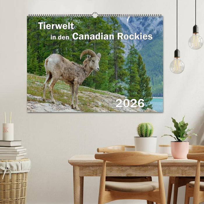 Tierwelt in den Canadian Rockies (CALVENDO Wandkalender 2026)