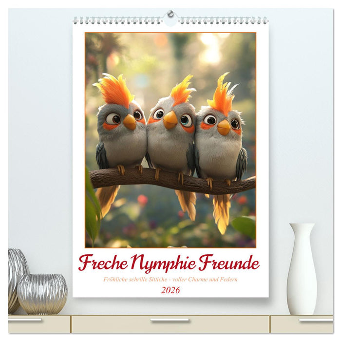 Freche Nymphie Freunde (CALVENDO Premium Wandkalender 2026)