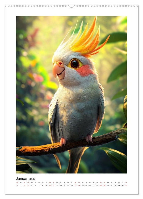 Freche Nymphie Freunde (CALVENDO Premium Wandkalender 2026)