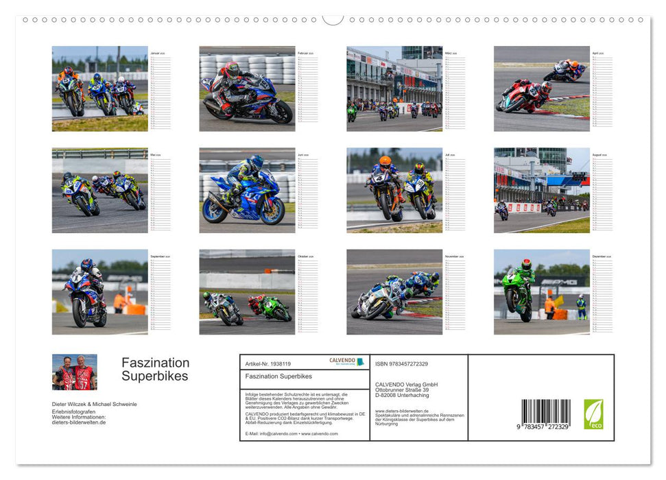 Faszination Superbikes (CALVENDO Premium Wandkalender 2026)