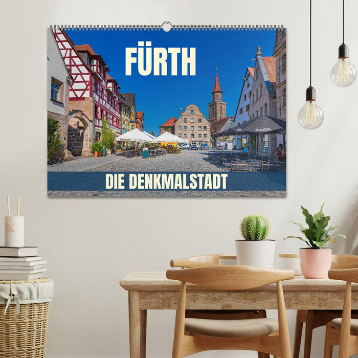 Fürth - die Denkmalstadt (CALVENDO Wandkalender 2026)