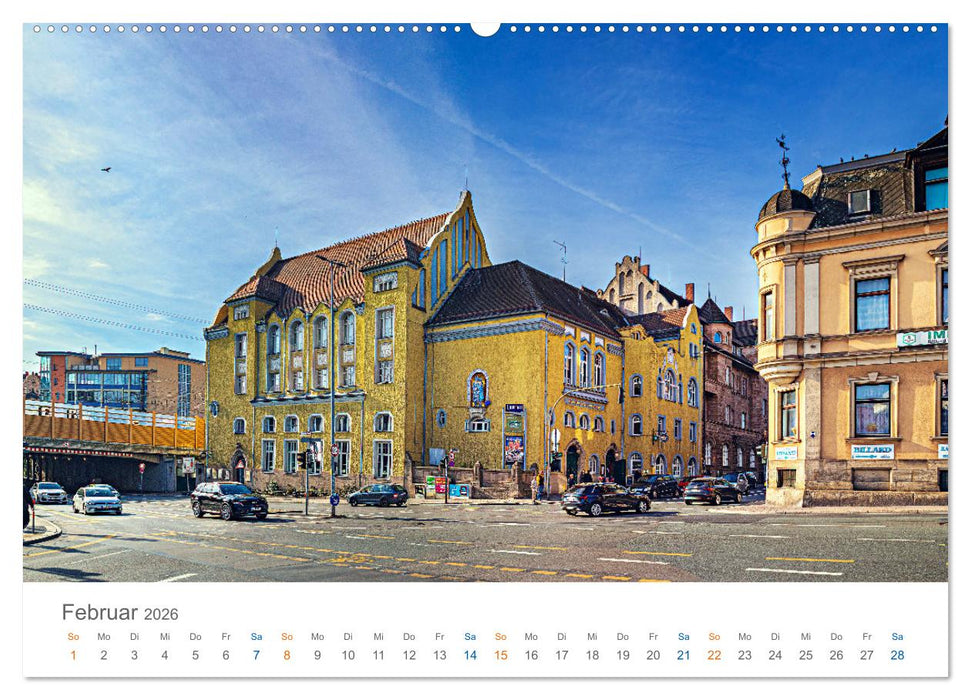Fürth - die Denkmalstadt (CALVENDO Wandkalender 2026)