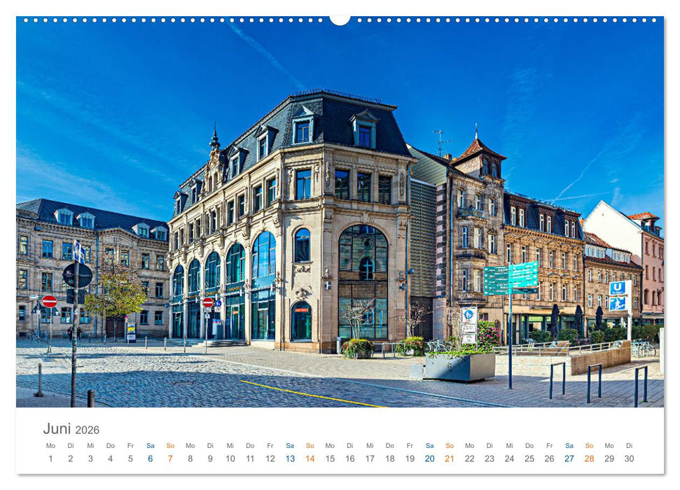 Fürth - die Denkmalstadt (CALVENDO Wandkalender 2026)