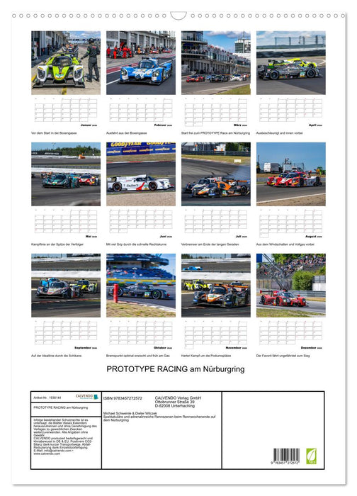 PROTOTYPE RACING am Nürburgring (CALVENDO Wandkalender 2026)