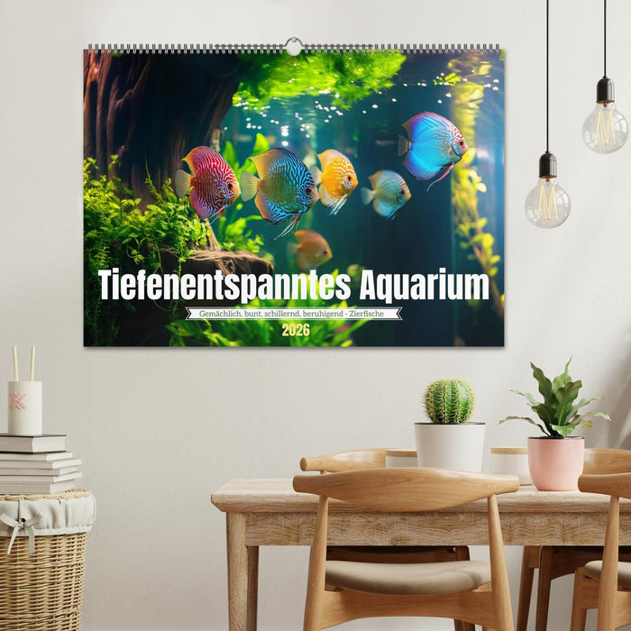 Tiefenentspanntes Aquarium (CALVENDO Wandkalender 2026)