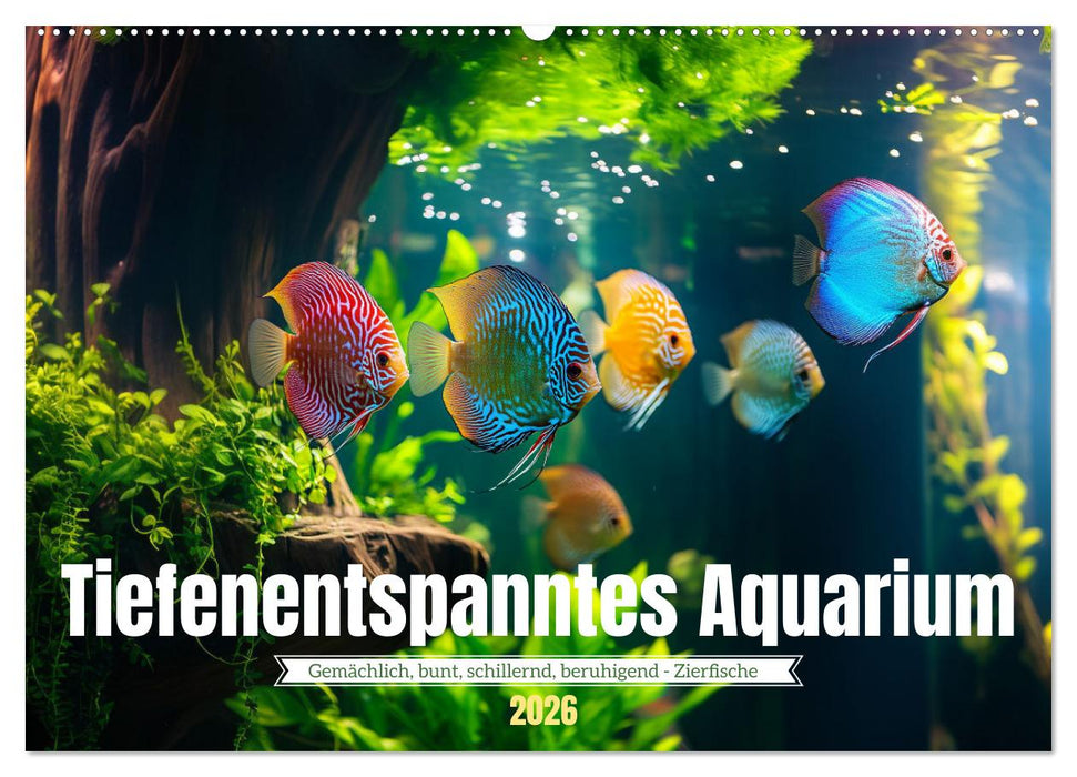 Tiefenentspanntes Aquarium (CALVENDO Wandkalender 2026)