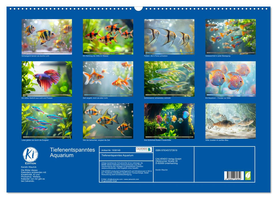 Tiefenentspanntes Aquarium (CALVENDO Wandkalender 2026)