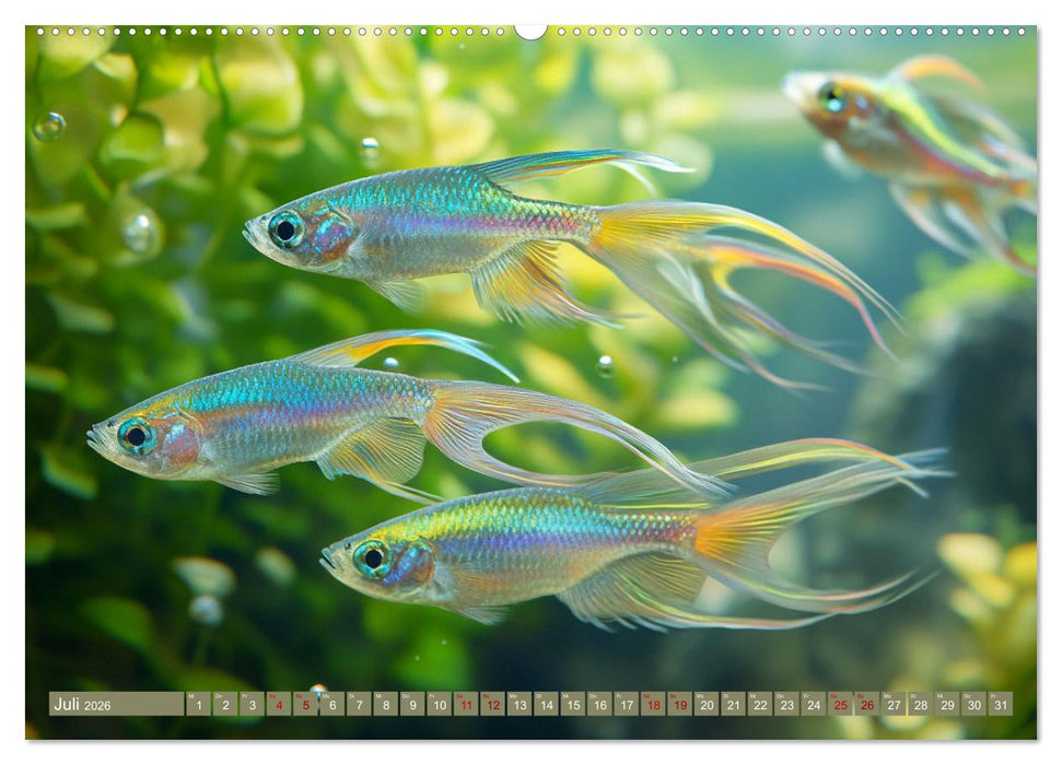 Tiefenentspanntes Aquarium (CALVENDO Premium Wandkalender 2026)