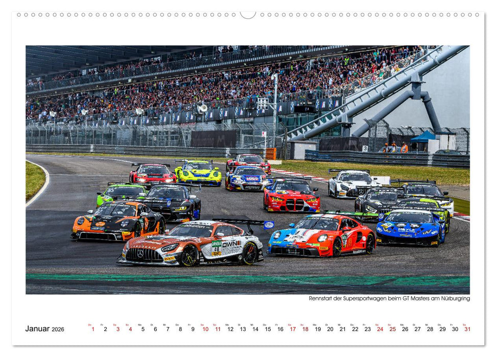 GT Masters am Nürburgring (CALVENDO Premium Wandkalender 2026)