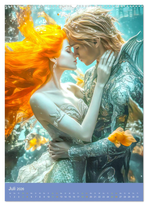 Meerjungfrauen - Bezaubernde Wasserwesen (CALVENDO Premium Wandkalender 2026)