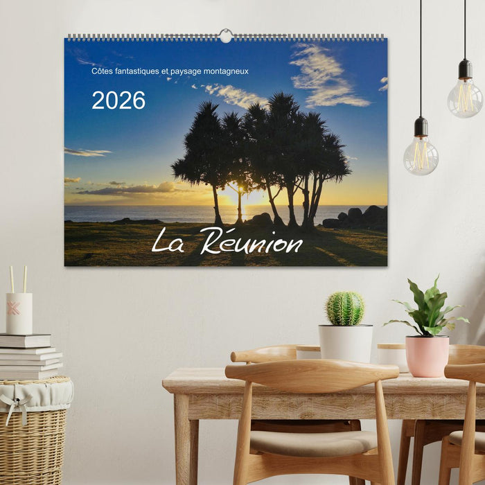 La Rèunion - Côtes fantastiques et paysage montagneux (CALVENDO Calendrier mensuel 2026)