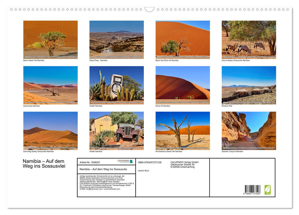 Namibia – Auf dem Weg ins Sossusvlei (CALVENDO Wandkalender 2026)