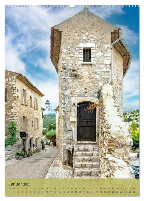 Schönste Dörfer - Provence-Alpes-Côte d'Azur (CALVENDO Wandkalender 2026)