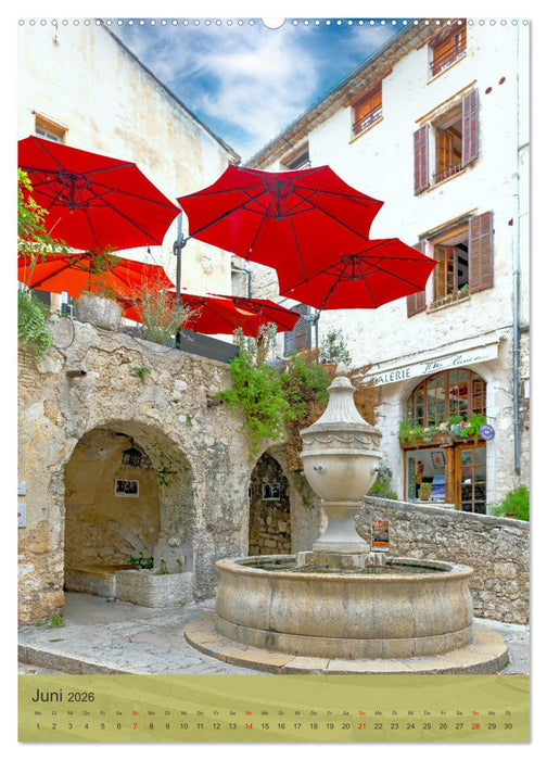 Schönste Dörfer - Provence-Alpes-Côte d'Azur (CALVENDO Wandkalender 2026)