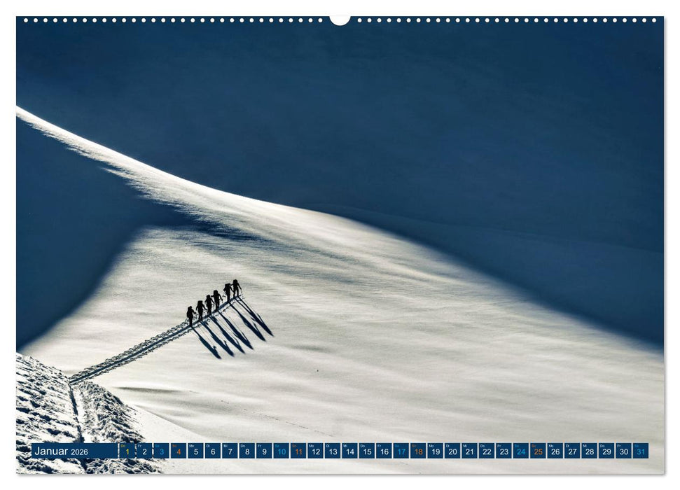 Skimountaineering - Erobere die Berge im Winter (CALVENDO Wandkalender 2026)