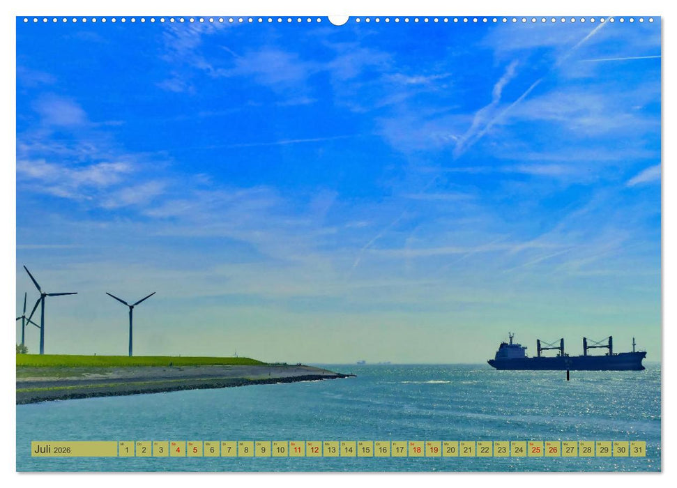 Holland - Die Nordsee von Zandvoort bis Breskens (CALVENDO Premium Wandkalender 2026)